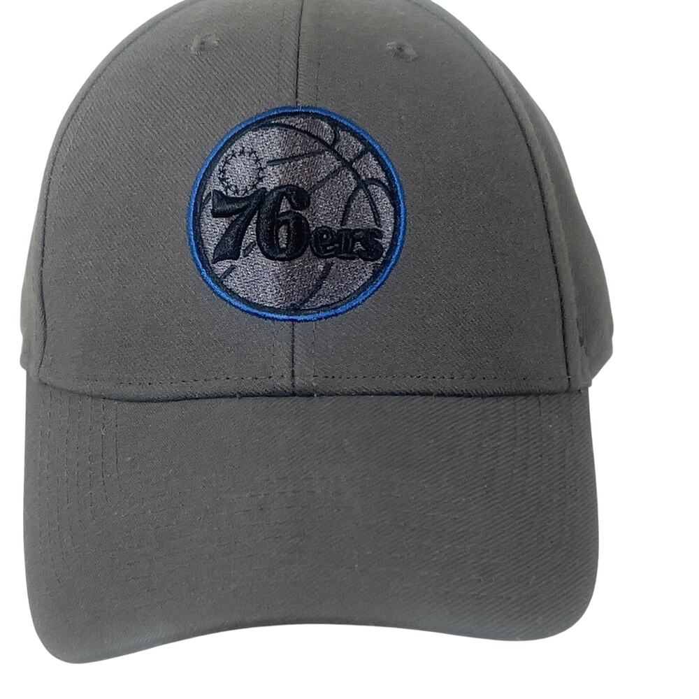 Philadelphia 76ers 47 Gray Strap back Hat Embroidered Basketball Team Logo